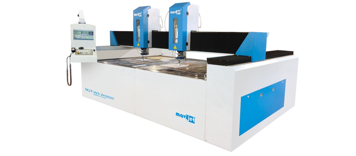 Çift Başlıklı CNC Su jeti